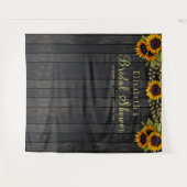 Rustieke hout bruidsfeest fotocabine achtergrond wandkleed (Voorkant (horizontaal))