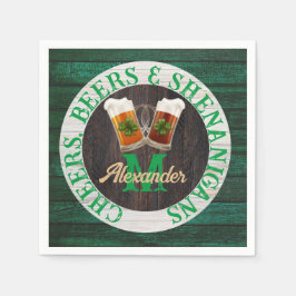 Rustieke hout Cheers Biertjes Kolder  Servet