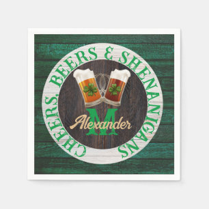 Rustieke hout Cheers Biertjes Kolder  Servet