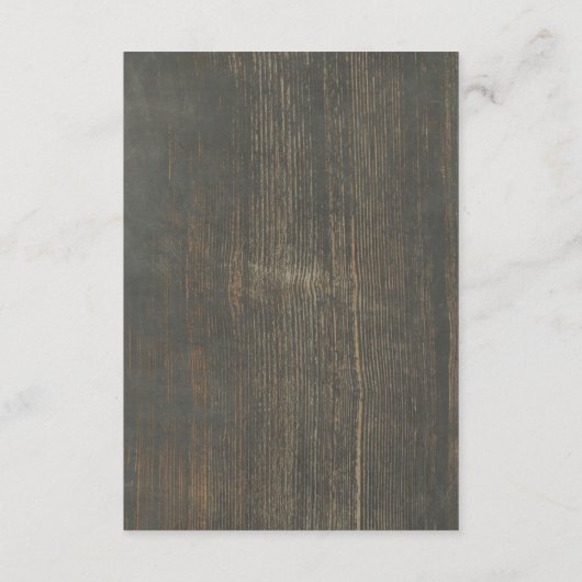 Rustieke hout en kant bruiloft details - Informati Informatiekaartje (Achterkant)