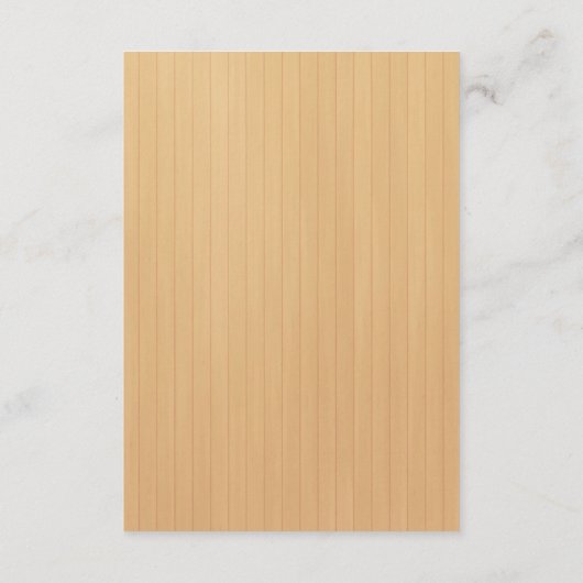 Rustieke Hout Gele Bloemen Vlinder Veiligheidsmaat Informatiekaartje (Achterkant)