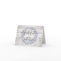 Rustieke hout lavendel krans baby shower bedankje