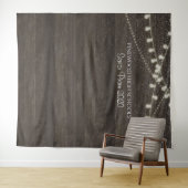 Rustieke hout prom-dans achtergrond wandkleed (In Situ (horizontaal))