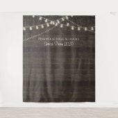 Rustieke hout prom feest achtergrond wandkleed (Voorkant)