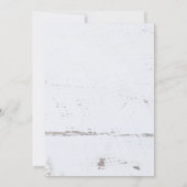 Rustieke hout sneeuwvlokken Kerstmis Party uitnodi Kaart (Achterkant)