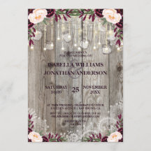 Rustieke hout & String Lights Kant Jar Bruiloft