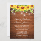 Rustieke hout Zonnebloem Bloemenpot Lights Foto Kaart (Voorkant)