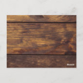 Rustieke hout Zonnebloem Herfst Bruiloft Dank u Briefkaart (Achterkant)