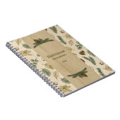 Rustieke houtachtige familieherinneringen notitieboek (Rechterzijde)