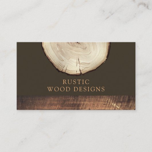 Rustieke houtbewerker Carpenter Visitekaartje (Voorkant)