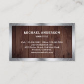 Rustieke Houtbouw Hauling Dump Truck Visitekaartje (Achterkant)