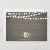 Rustieke Houten 50e Foto Huwelijksverjaardag Kaart (Achterkant)