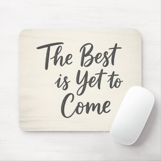 Rustieke Houten Achtergrond Inspirerende Typografi Muismat (Met muis)