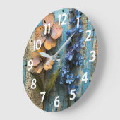 Rustieke Houten Acryl Wandklok (Hoek)