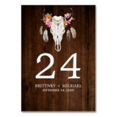 Rustieke Houten Antler Tafel Kaart (Achterkant)