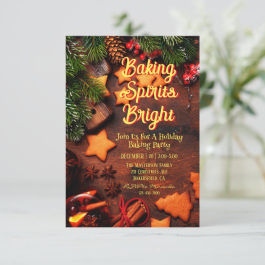 Rustieke Houten Bak Geestdrift Helder Kerstfeest Kaart (Staand voorkant)