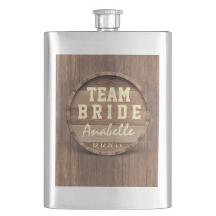 Rustieke Houten Barrel Wedding Favoriet TEAM BRUID Flacon