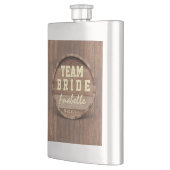 Rustieke Houten Barrel Wedding Favoriet TEAM BRUID Flacon (Links)