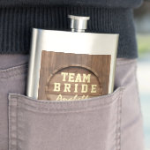Rustieke Houten Barrel Wedding Favoriet TEAM BRUID Flacon (Voorbeeld)