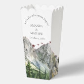 Rustieke Houten Bergbos Dennen Huwelijk Bedankdoosjes (Voorkant)