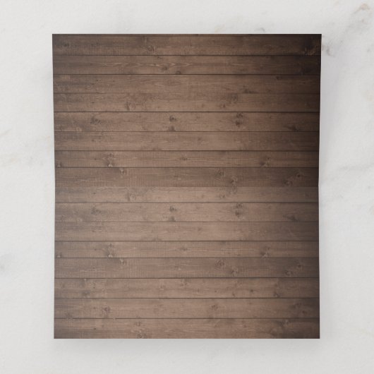 Rustieke Houten Blauwe Hortensia Slingerlichten Me Plaatskaartje (Binnenkant ongevouwen)