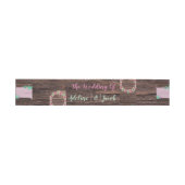 Rustieke Houten Bloemen Huwelijksuitnodiging Buikb Uitnodigingen Wikkel (Vlak)