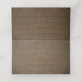 Rustieke Houten Bloemen Pampas Grass Tent Plaats K Plaatskaartje (Binnenkant ongevouwen)