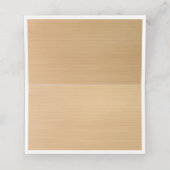 Rustieke Houten Bloemen Vlinder Bruiloft Gevouwen  Plaatskaartje (Binnenkant ongevouwen)