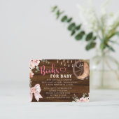 Rustieke houten bloemenlaarzen of strikken Geslach Informatiekaartje (Staand voorkant)