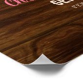 Rustieke houten bloemenlaarzen of strikken Geslach Poster (Hoek)