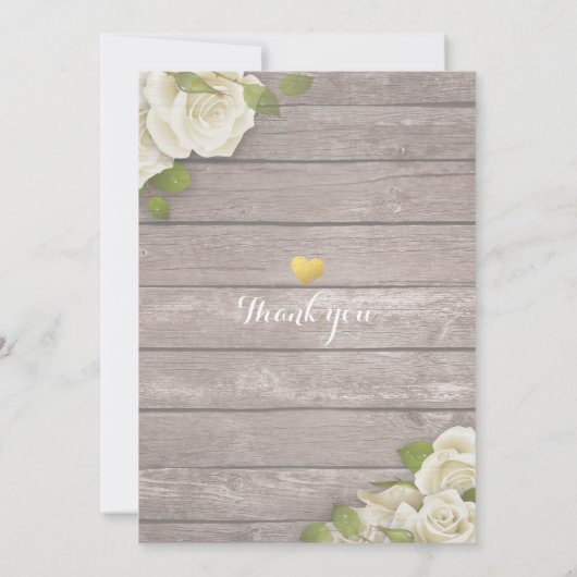 Rustieke Houten Bloemenslinger Licht Meisjesuitje Kaart (Achterkant)