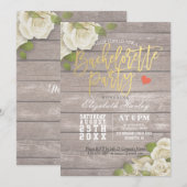 Rustieke Houten Bloemenslinger Licht Meisjesuitje  Kaart (Voorkant / Achterkant)