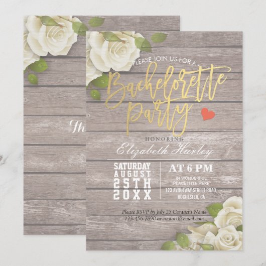 Rustieke Houten Bloemenslinger Licht Meisjesuitje  Kaart (Voorkant / Achterkant)