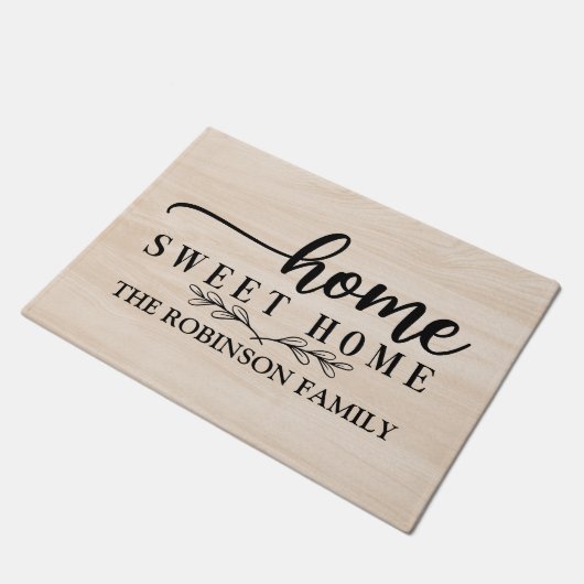 Rustieke Houten Boerderij Custom Deurmat (Schuin)