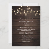 Rustieke Houten Boho Moderne Herfst QR Code Bruilo Kaart (Voorkant)