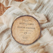 Rustieke houten boom stump schuur bruiloft