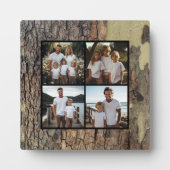 Rustieke houten boomschors foto sjabloon fotoplaat (Voorkant)