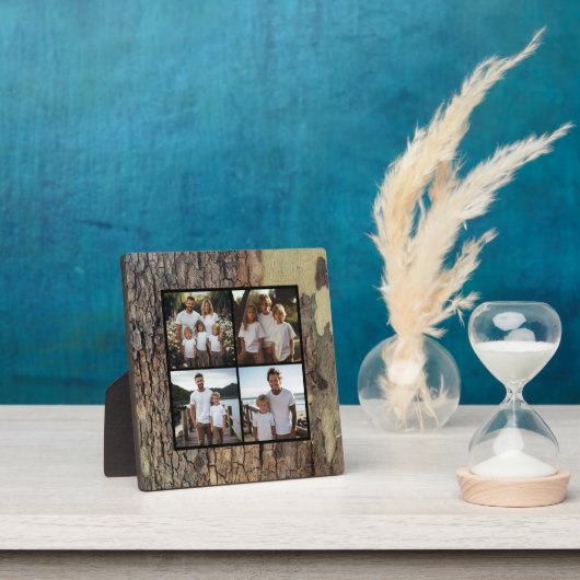 Rustieke houten boomschors foto sjabloon fotoplaat (Insitu)