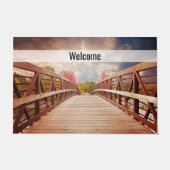 Rustieke houten brug in het land Welkom Deurmat (Voorkant)