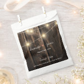 Rustieke houten bruid bruidegom dank u bruiloft bedankzakje (Geknipt)