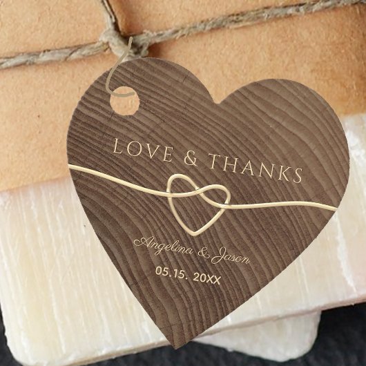 Rustieke Houten Bruiloft Bedankjes Labels