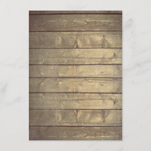 Rustieke houten bruiloft details - Informatie Informatiekaartje (Achterkant)