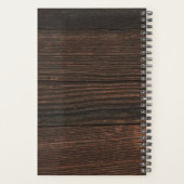 Rustieke Houten Bruiloft Planner (Achterkant)