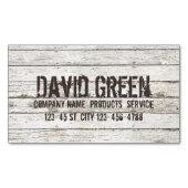 Rustieke Houten Carpenter klusjesman constructie Magnetisch Visitekaartje (Voorkant)