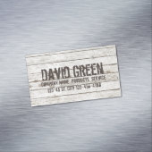 Rustieke Houten Carpenter klusjesman constructie Magnetisch Visitekaartje (Voorbeeld)