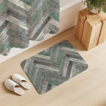 Rustieke houten chevron mintgroen grijs