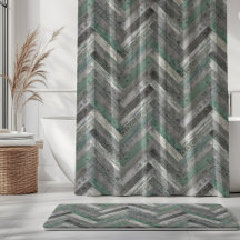 Rustieke houten chevron mintgroen grijs