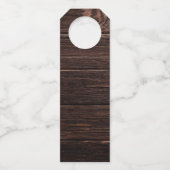 Rustieke houten crème bruiloft dank u flessenhanger (Achterkant)