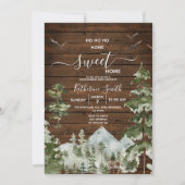 Rustieke houten dennenboom Housewarming Sweet Home Kaart (Voorkant)