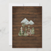 Rustieke houten dennenboom Housewarming Sweet Home Kaart (Achterkant)